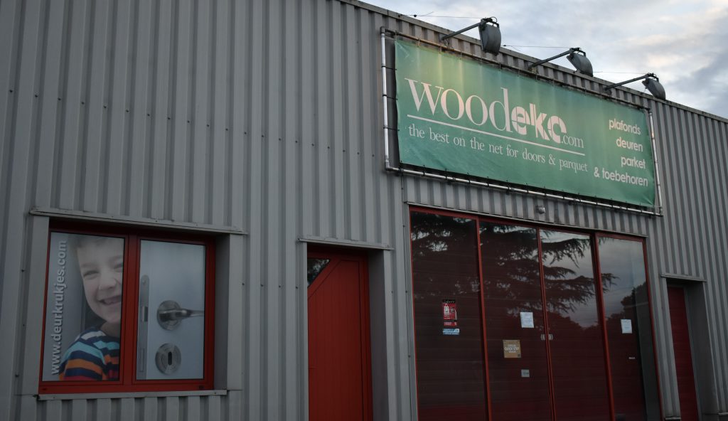 De Woodeko-showroom aan de Brusselsesteenweg in Merchtem.